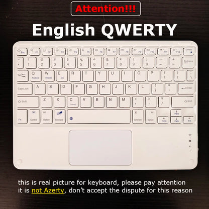 Wireless Keyboard with Touchpad for Ipad Samsung Xiaomi Tablet Keyboard for Phone Laptop 10'' Keyboards Bluetooth Rechargeable
