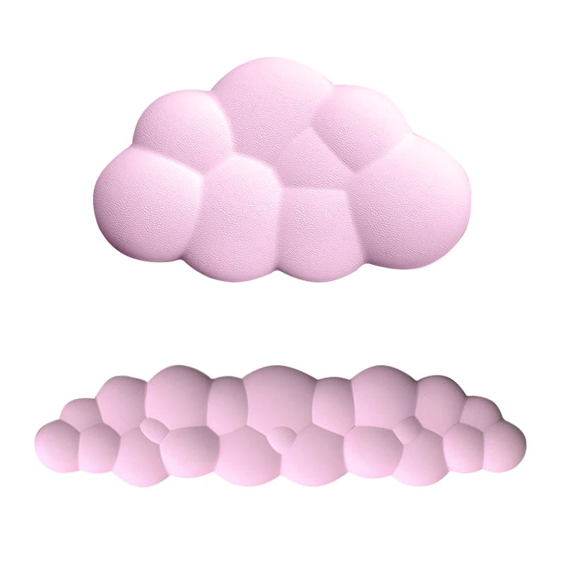 Cloud Shape Wrist Rest Pad Anti-Slip Desk Mat Memory Foam Palm Rest Ergonomic Mouse Pad Typing Wrist Rest Office Accessories