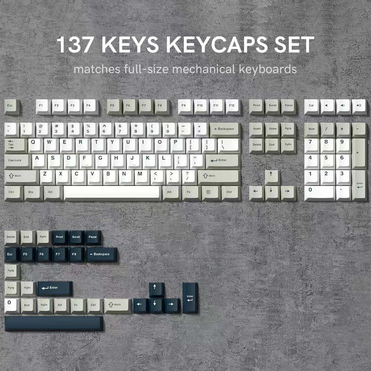 168 Keys Double Shot PBT Keycap Custom WOB Keycap Cherry Profile Keyboard Keycaps for Cherry Gateron MX Switches Gaming Keyboard
