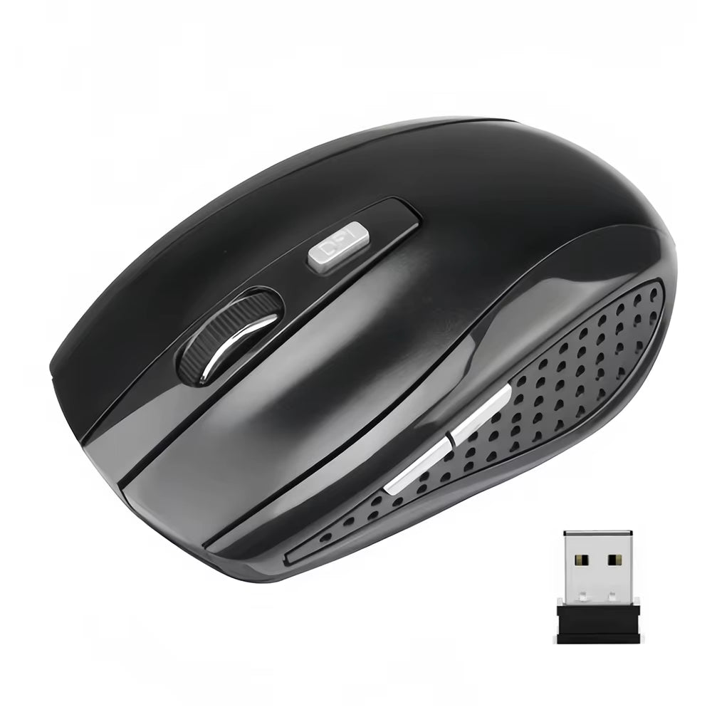 2.4G Wireless Mouse Gaming Mouse Silent Mouse Ergonomic Mouse 6 Buttons 1600 DPI Optical Office Mouse Mice for PC Laptop Macbook
