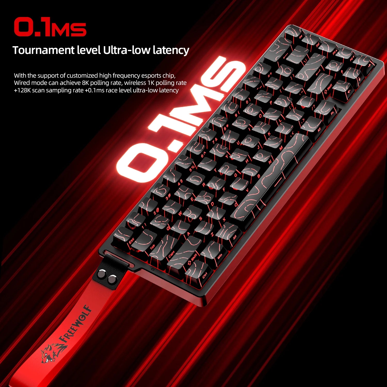 F68PRO 8K RGB Mechanical Keyboard ,Magnetic Switch,0.01Mm RT Accuracy,128K Scan Rate,Customs Gaming Keyboards