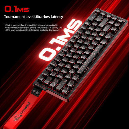 F68PRO 8K RGB Mechanical Keyboard ,Magnetic Switch,0.01Mm RT Accuracy,128K Scan Rate,Customs Gaming Keyboards