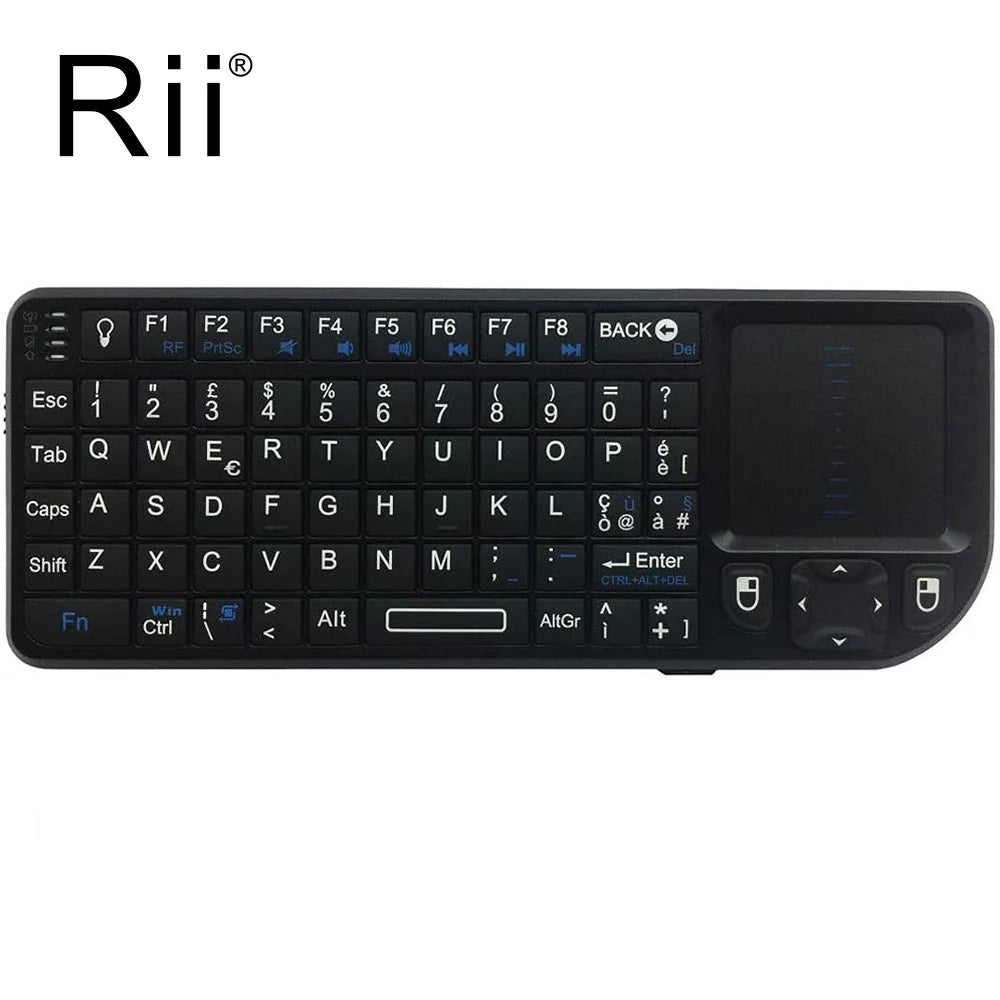 X1 2.4Ghz Mini Wireless Keyboard English/Es/Fr Keyboards with Touchpad for Android TV Box/Pc/Laptop