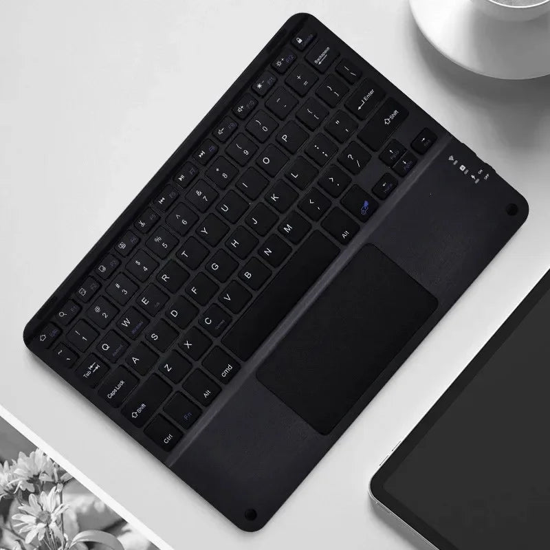 Wireless Keyboard with Touchpad for Ipad Samsung Xiaomi Tablet Keyboard for Phone Laptop 10'' Keyboards Bluetooth Rechargeable