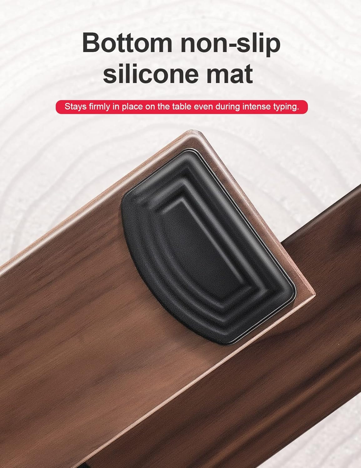 Wooden Keyboard Wrist Rest,Ergonomic TKL Gaming Walnut Mechanical Keyboard Wrist Pad,Hard Wrist Rest Palm Rest Supports Computer, Laptop Comfortable Typing Pain Relief (14.17")