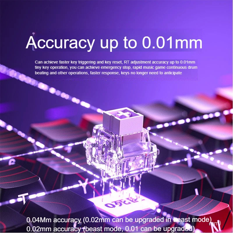 New Aula Win 60/68He Magnetic Switch 8K Keyboard Rapid Trigger Wired Custom Rgb Hot Swap Rt Esports Gamer Mechanical Keyboard