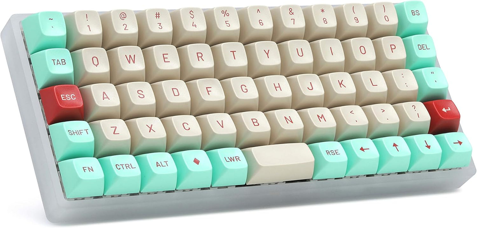 MT3 Jukebox Keycap Set, ABS Hi-Profile Keycaps, Doubleshot Legends, MX Style Covers Ortholinear Keyboards (Ortho Kit)