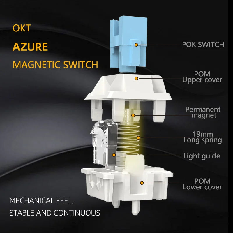 ND63 Pro Rapid Trigg 8000HZ SOCD/RS Mechanical Keyboards Keyboard with Magnetic Switch Gaming Keyboad for Varolent 63Key