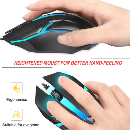 USB Wired Mouse RGB Colorful Mouse 5000 DPI Gaming Mouse Optical Wired Mouse Mice Ergonomic Mouse for PC Computer Laptop Macbook