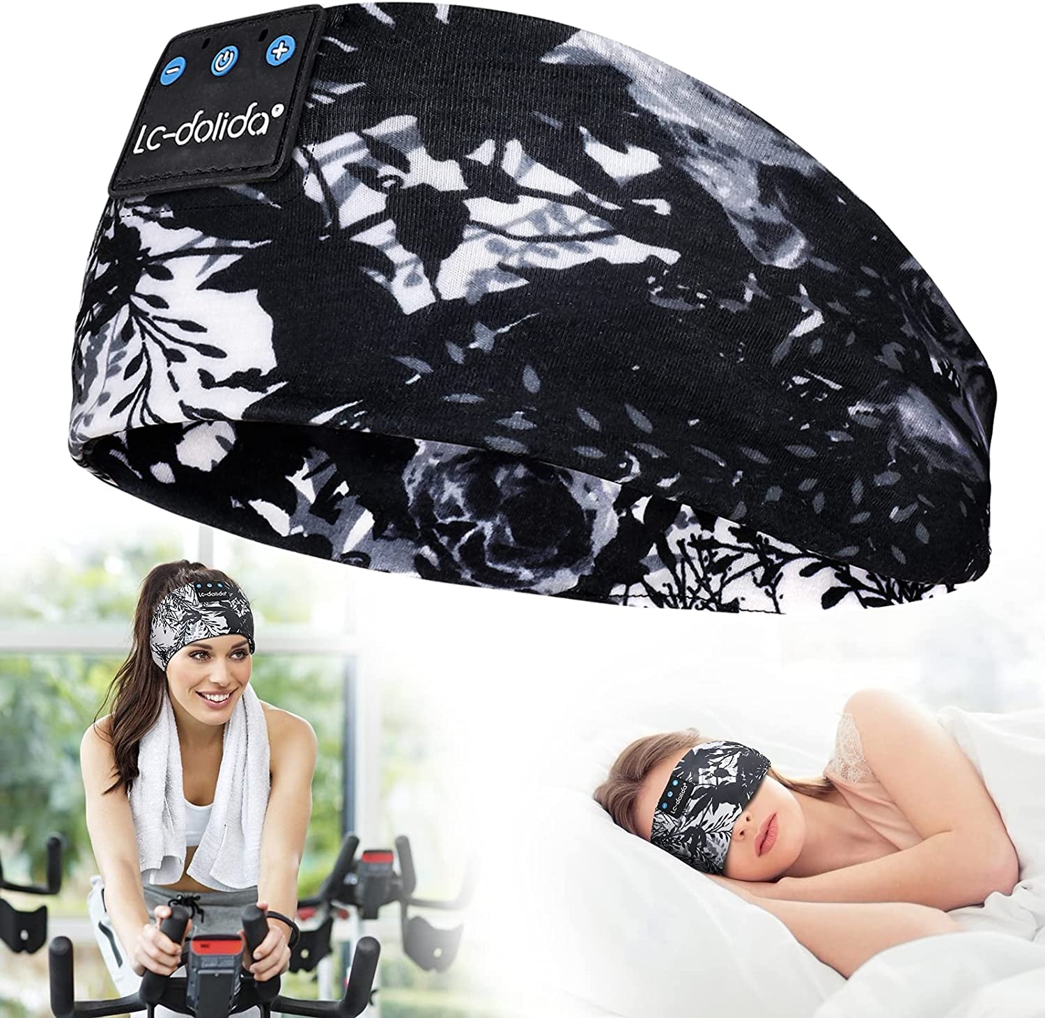 Sleep Headphones Bluetooth 5.4, Headband Earphones Wireless, Sleep Mask for Sleeping, Sports, Gifts, Workout, Jogging, Yoga,Insomnia, Air Travel, Meditation