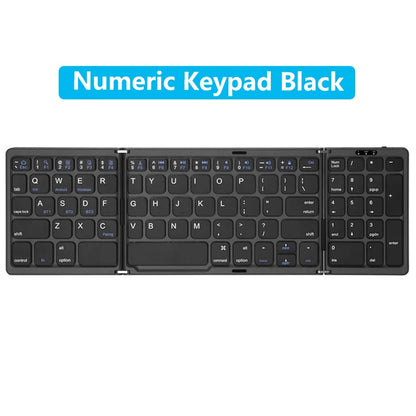 NEW Foldable Wireless Bluetooth Keyboard with Touchpad Rechargeable Portable Keyboards for Smartphone Android IOS Mac Windows
