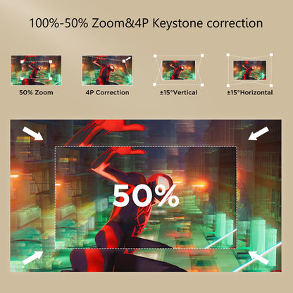 S1 Pro 1920X1080P LCD Multimedia Projector, White