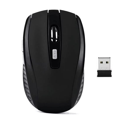 2.4G Wireless Mouse Gaming Mouse Silent Mouse Ergonomic Mouse 6 Buttons 1600 DPI Optical Office Mouse Mice for PC Laptop Macbook