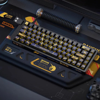 Banshee Custom Resin RGB PBT Translucent Five-Sided Heat Sublimation Keycaps Anime 141Keys OEM Mechanical Keyboards