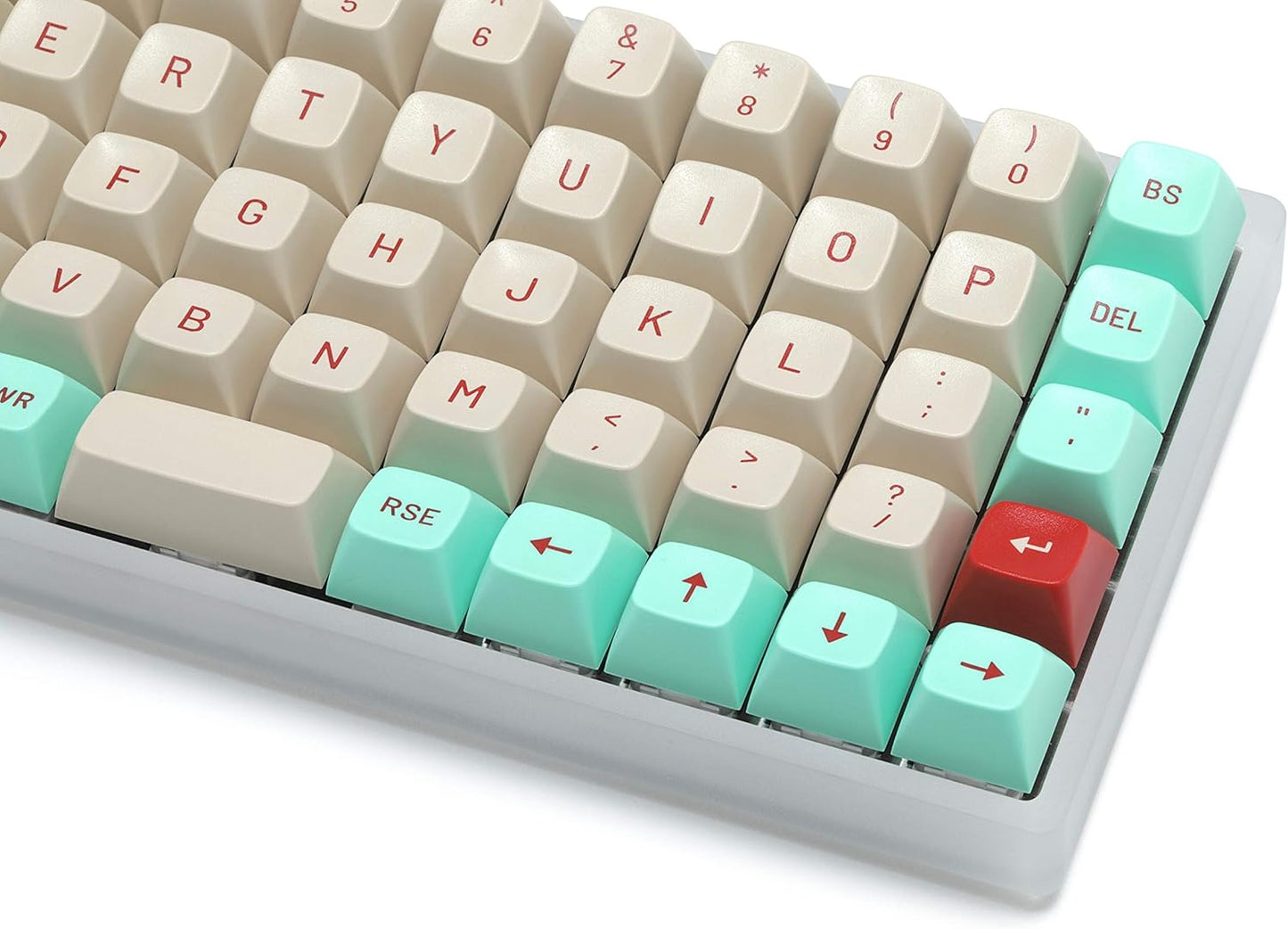 MT3 Jukebox Keycap Set, ABS Hi-Profile Keycaps, Doubleshot Legends, MX Style Covers Ortholinear Keyboards (Ortho Kit)
