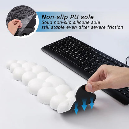 Cloud Shape Wrist Rest Pad Anti-Slip Desk Mat Memory Foam Palm Rest Ergonomic Mouse Pad Typing Wrist Rest Office Accessories