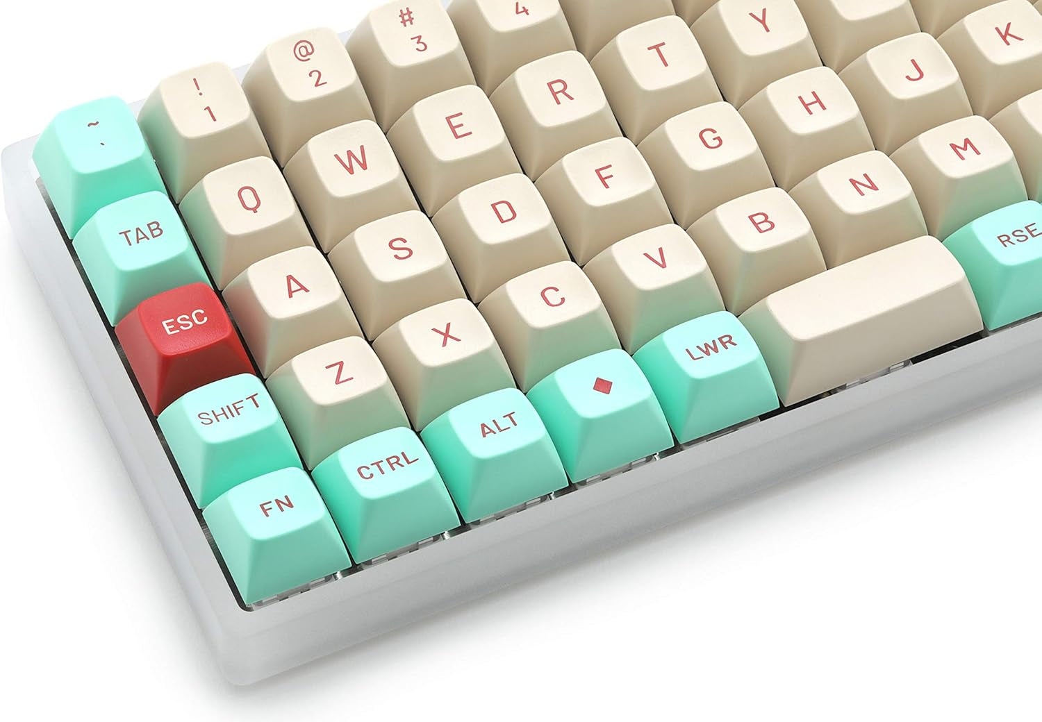 MT3 Jukebox Keycap Set, ABS Hi-Profile Keycaps, Doubleshot Legends, MX Style Covers Ortholinear Keyboards (Ortho Kit)