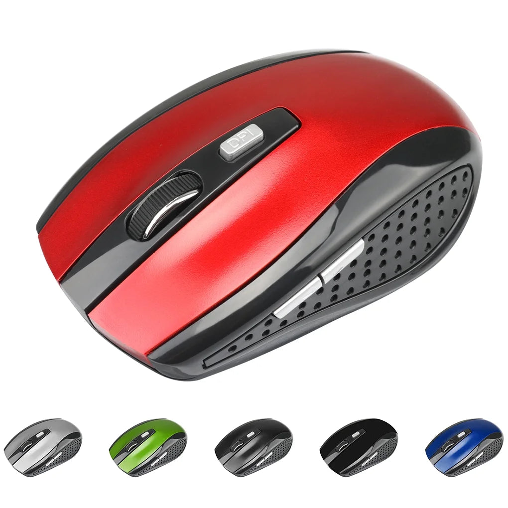 Wireless Gaming Mouse Adjustable DPI 2.4G 6 Buttons Optical Mouse for Laptop Notebook PC