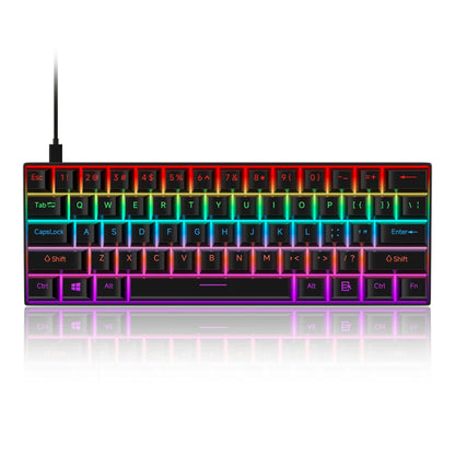 Mechanical Keyboard 61 Keys Blue Switch Red Switch Brown Switch Hot Swap Keyboard Office Accessories Gaming Keyboard