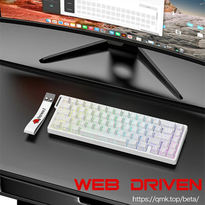 F68PRO 8K RGB Mechanical Keyboard ,Magnetic Switch,0.01Mm RT Accuracy,128K Scan Rate,Customs Gaming Keyboards