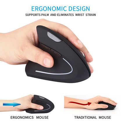Left Hand Vertical Mouse Wireless Mouse