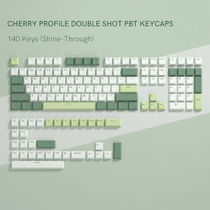 168 Keys Double Shot PBT Keycap Custom WOB Keycap Cherry Profile Keyboard Keycaps for Cherry Gateron MX Switches Gaming Keyboard