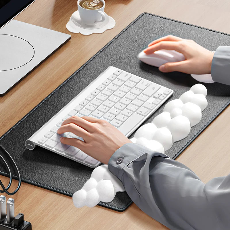 Cloud Shape Wrist Rest Pad Anti-Slip Desk Mat Memory Foam Palm Rest Ergonomic Mouse Pad Typing Wrist Rest Office Accessories