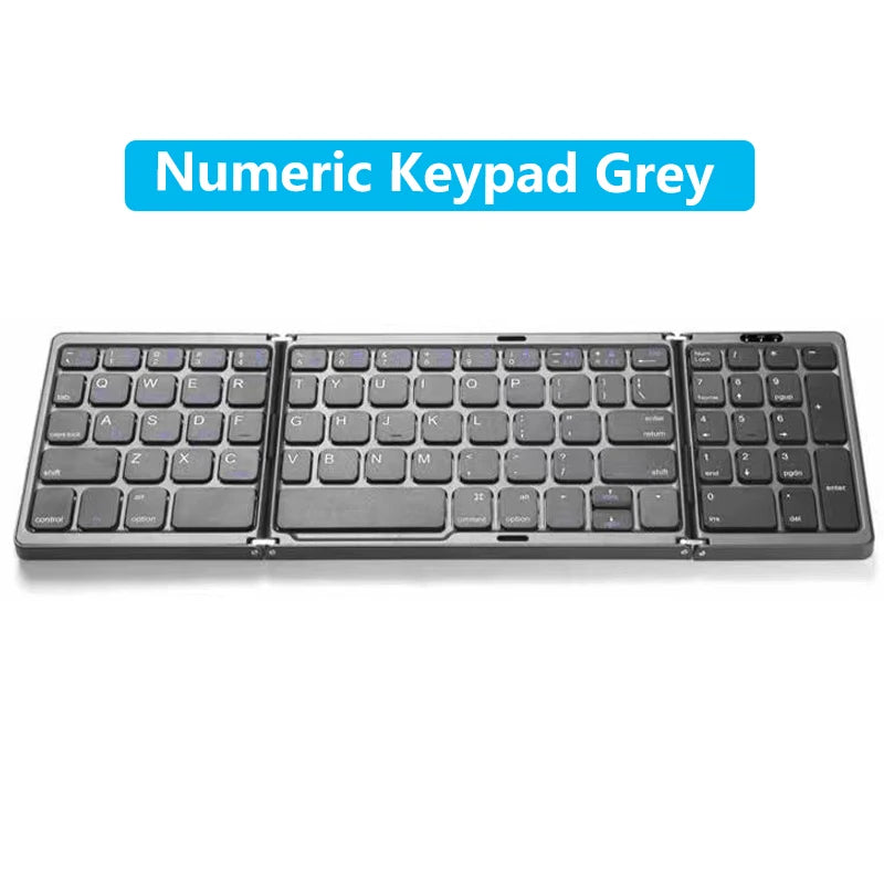 NEW Foldable Wireless Bluetooth Keyboard with Touchpad Rechargeable Portable Keyboards for Smartphone Android IOS Mac Windows