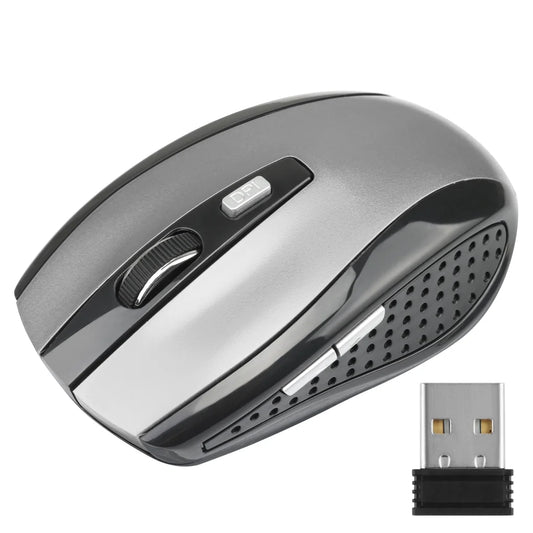 Wireless Gaming Mouse Adjustable DPI 2.4G 6 Buttons Optical Mouse for Laptop Notebook PC
