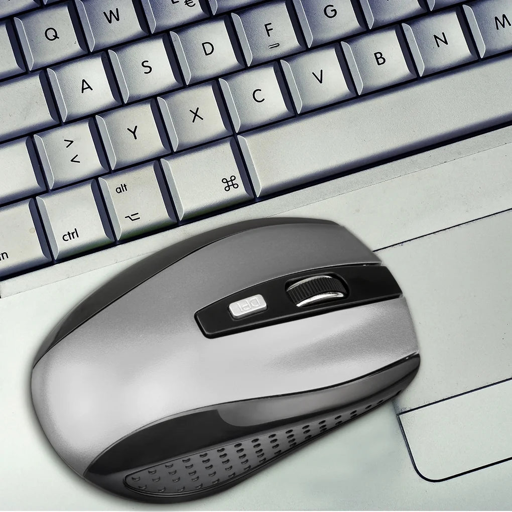 Wireless Gaming Mouse Adjustable DPI 2.4G 6 Buttons Optical Mouse for Laptop Notebook PC