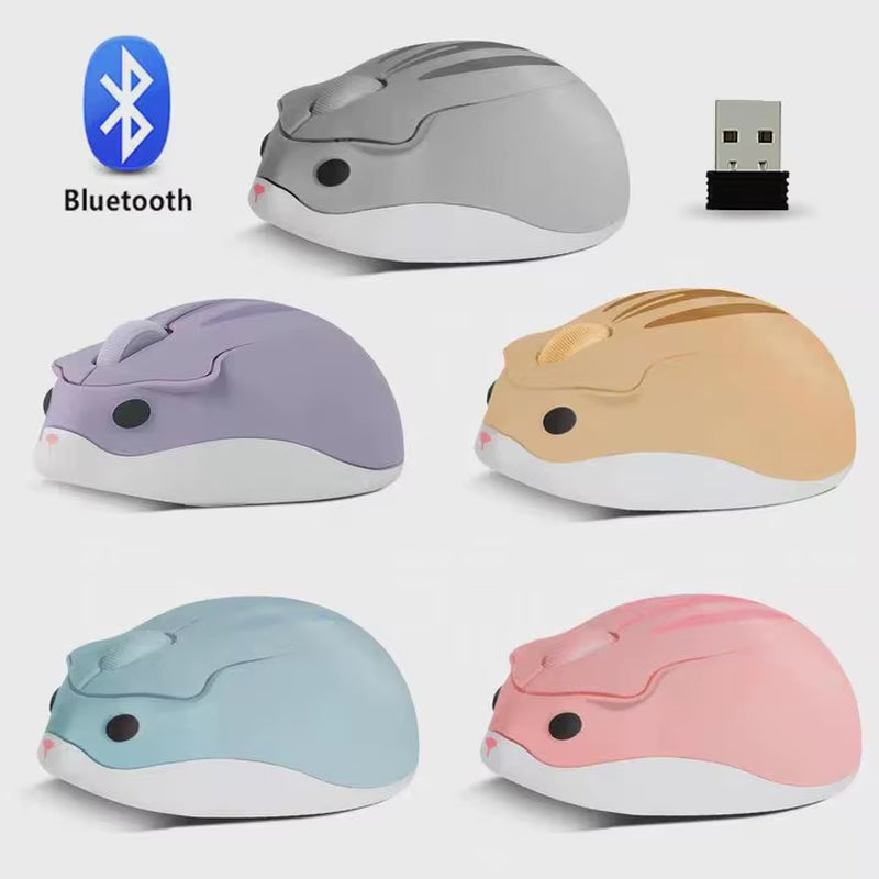 2.4G Wireless Mouse 3D Mini Hamster Cute Mouse Pink USB Optical Computer Mause 1600DPI Game Ergonomic Mice for Ноутбук Kid Gift