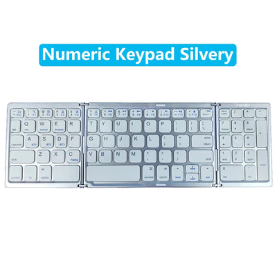NEW Foldable Wireless Bluetooth Keyboard with Touchpad Rechargeable Portable Keyboards for Smartphone Android IOS Mac Windows