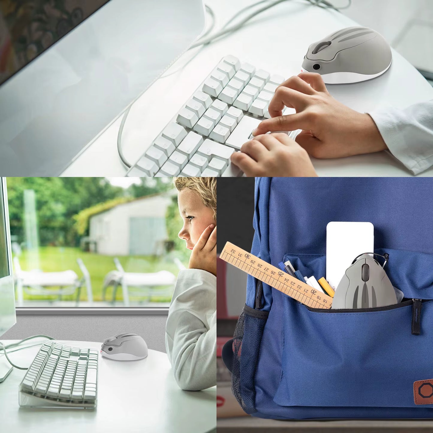 2.4G Wireless Mouse 3D Mini Hamster Cute Mouse Pink USB Optical Computer Mause 1600DPI Game Ergonomic Mice for Ноутбук Kid Gift