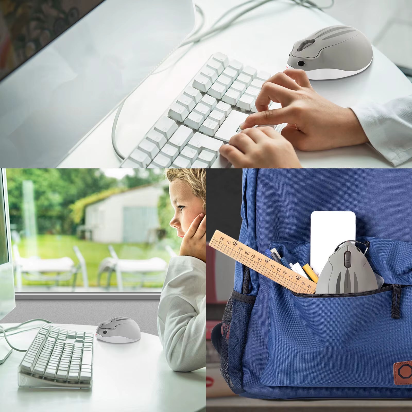 2.4G Wireless Mouse 3D Mini Hamster Cute Mouse Pink USB Optical Computer Mause 1600DPI Game Ergonomic Mice for Ноутбук Kid Gift