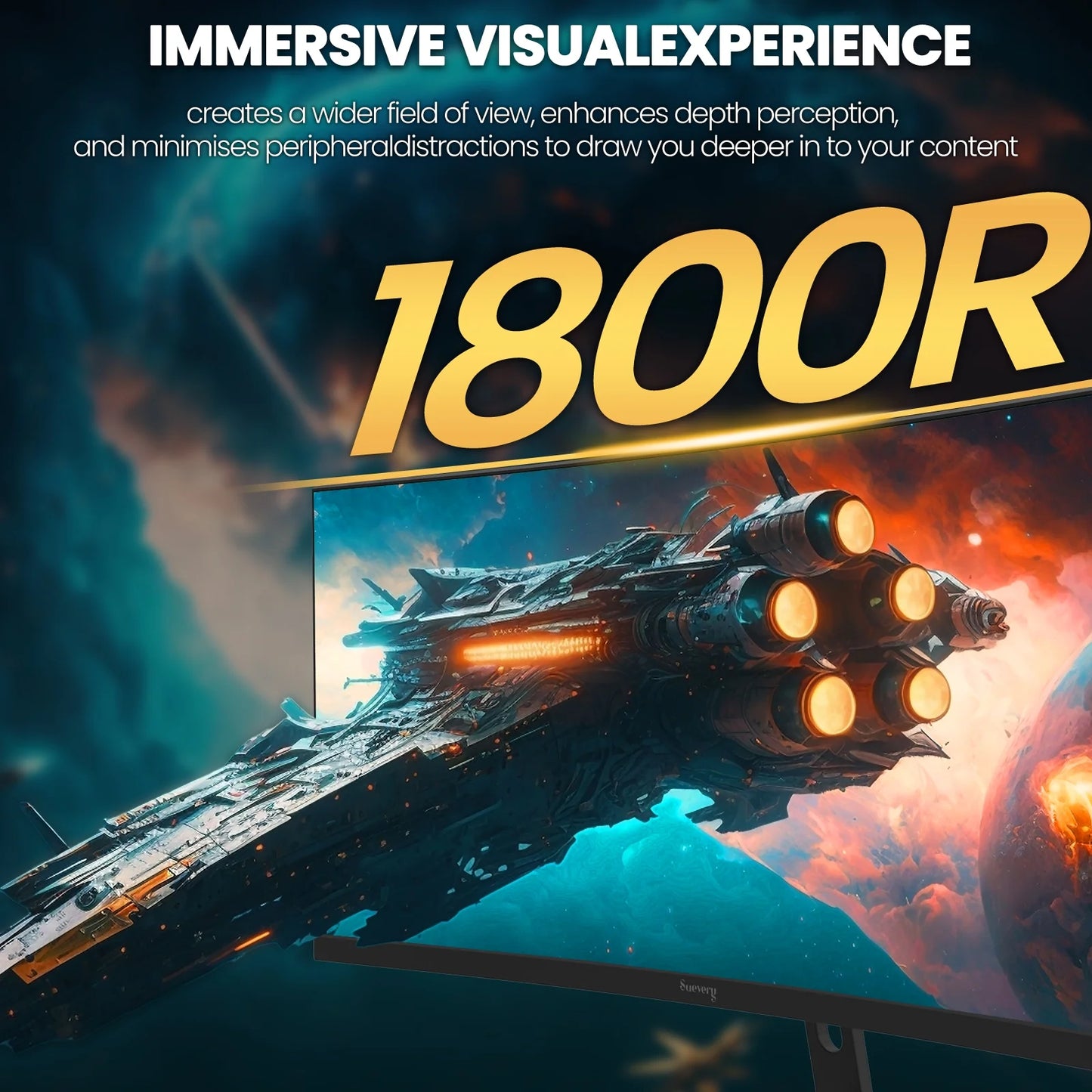 30" Ultrawide Curved Gaming Monitor 200Hz WFHD 2560 *1080P 1500R HDMI/DP Black