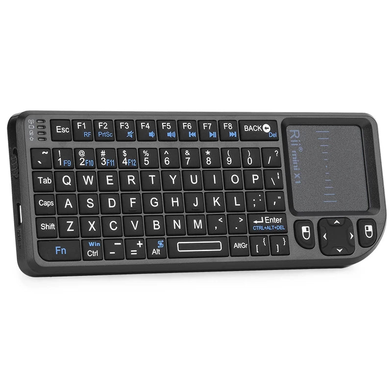 X1 2.4Ghz Mini Wireless Keyboard English/Es/Fr Keyboards with Touchpad for Android TV Box/Pc/Laptop
