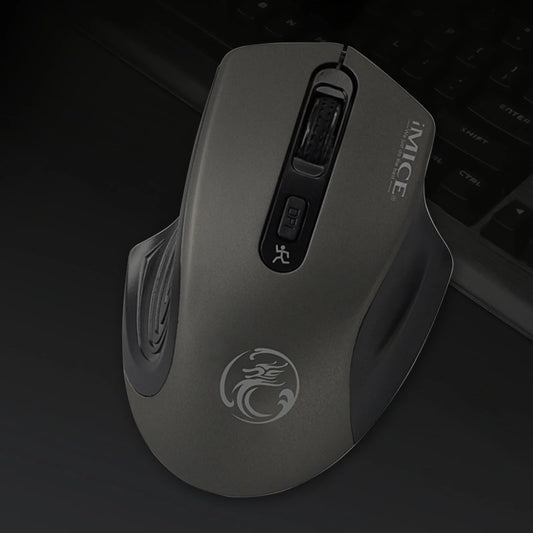 Wireless Mouse for Laptop Wireless Mouse 2.4G Noiseless Mouse with USB Receiver Portable Computer Mice for PC Tablet Laptop with Windows System Gray