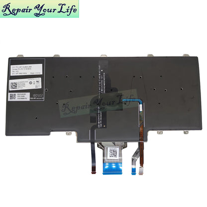 UK/GB PT-BR Brazil Backlit Keyboard for Dell Latitude 3340 E5450 E7480 E7470 E7450 0W24RK 08NC1K Notebook PC Keyboards Backlight