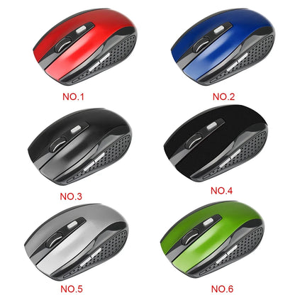 Wireless Gaming Mouse Adjustable DPI 2.4G 6 Buttons Optical Mouse for Laptop Notebook PC