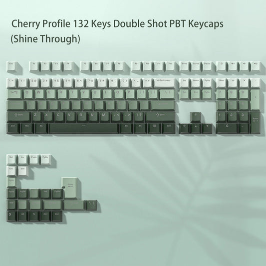 168 Keys Double Shot PBT Keycap Custom WOB Keycap Cherry Profile Keyboard Keycaps for Cherry Gateron MX Switches Gaming Keyboard