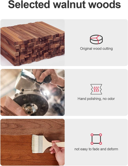 Wooden Keyboard Wrist Rest,Ergonomic TKL Gaming Walnut Mechanical Keyboard Wrist Pad,Hard Wrist Rest Palm Rest Supports Computer, Laptop Comfortable Typing Pain Relief (14.17")