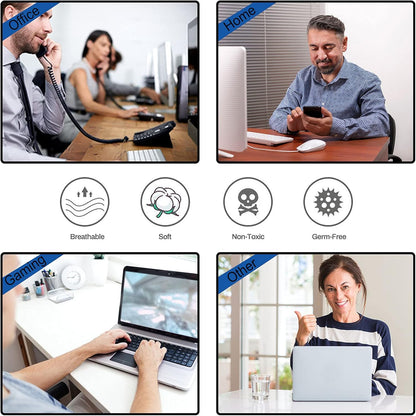 Extended Gaming Mouse Pad XXL  Large Keyboard Mat Long Mousepad Desk Decor Writing Pad Non Slip Rubber Base Stitched Edges for Work, Game, Office, Home, 35.1" X 15.7", Blue Marble