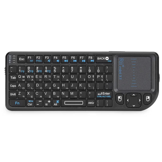 X1 2.4Ghz Mini Wireless Keyboard English/Es/Fr Keyboards with Touchpad for Android TV Box/Pc/Laptop