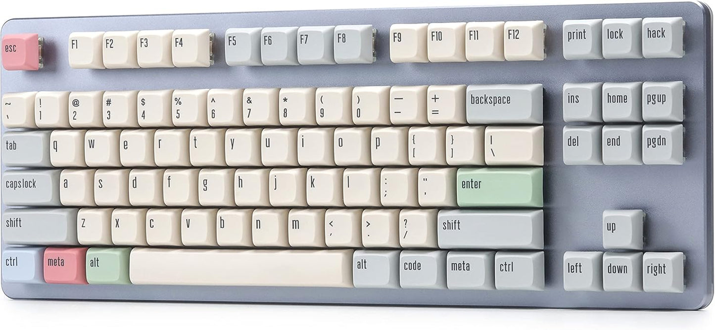 + Mito XDA Canvas Keycap Set for Tenkeyless Keyboards - Compatible with Cherry MX Switches and Clones (TKL 94-Key Kit)