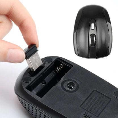 Wireless Gaming Mouse Adjustable DPI 2.4G 6 Buttons Optical Mouse for Laptop Notebook PC