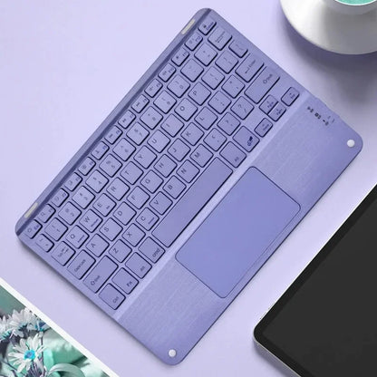 Wireless Keyboard with Touchpad for Ipad Samsung Xiaomi Tablet Keyboard for Phone Laptop 10'' Keyboards Bluetooth Rechargeable